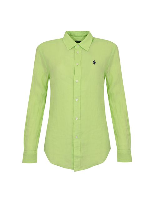 Camicia Polo Pony in lino Yellow POLO RALPH LAUREN | 211970730509